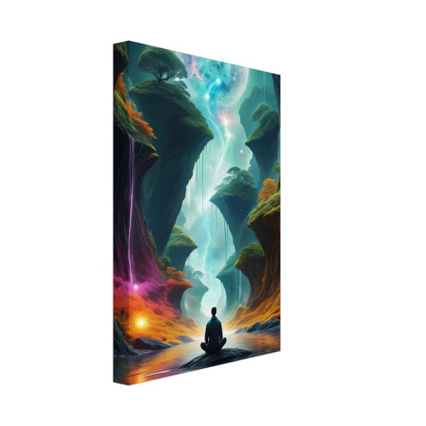 A Tranquil Journey in the Cosmic Oasis Canvas Print 3