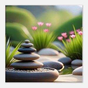 Elevate Your Space with Zen Garden Beauty: Tranquil Canvas Art