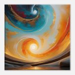 Harmony Unveiled: Spiraling into Serenity Canvas Print 7