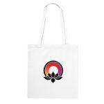 Celestial Moon Lotus: A Mystical and Beautiful Tote Bag 3