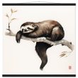 Embrace Peace with the Minimalist Zen Sloth Print 32