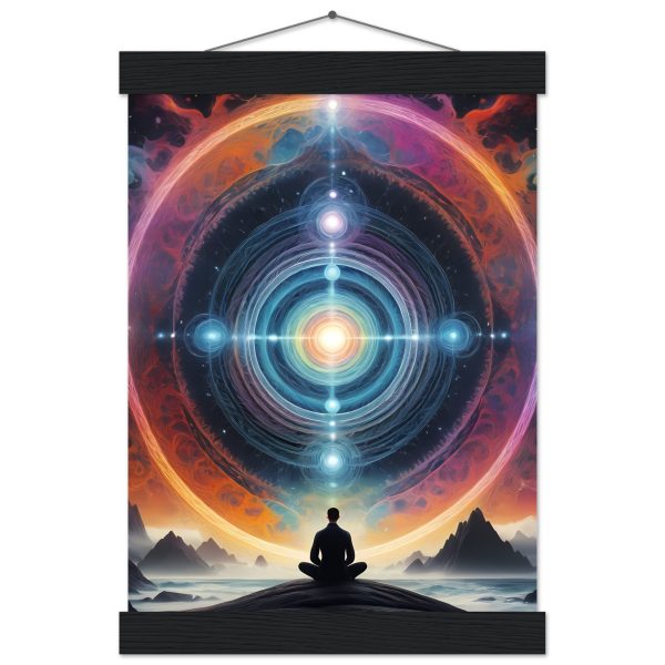 Meditative Mandala Journey Poster with Vintage Hanger 2
