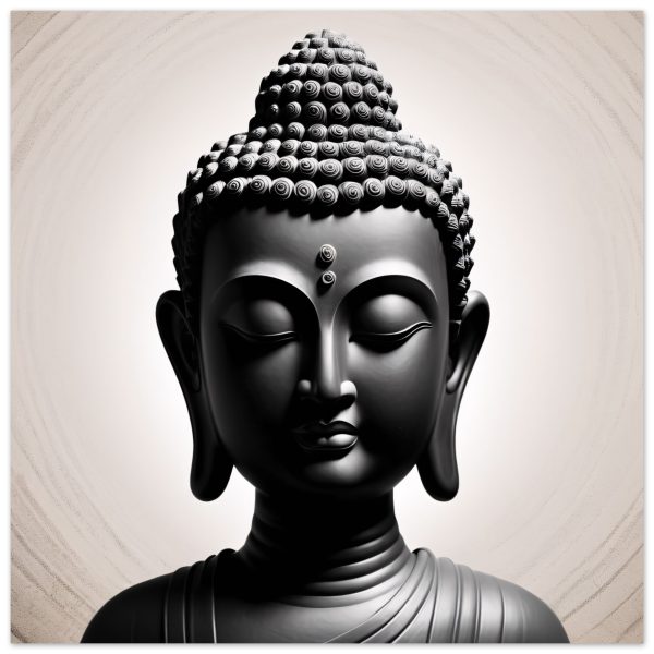 Elevate Your Space with the Enigmatic Buddha Head Print 19