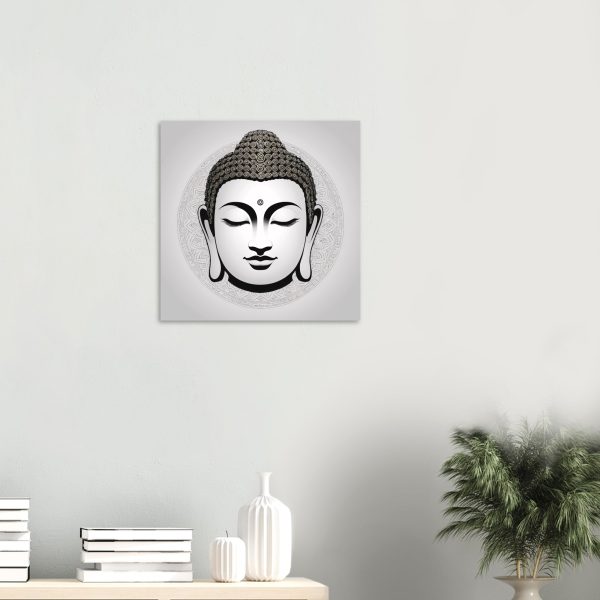 Buddha Mask Canvas Unveils Tranquil Elegance 16
