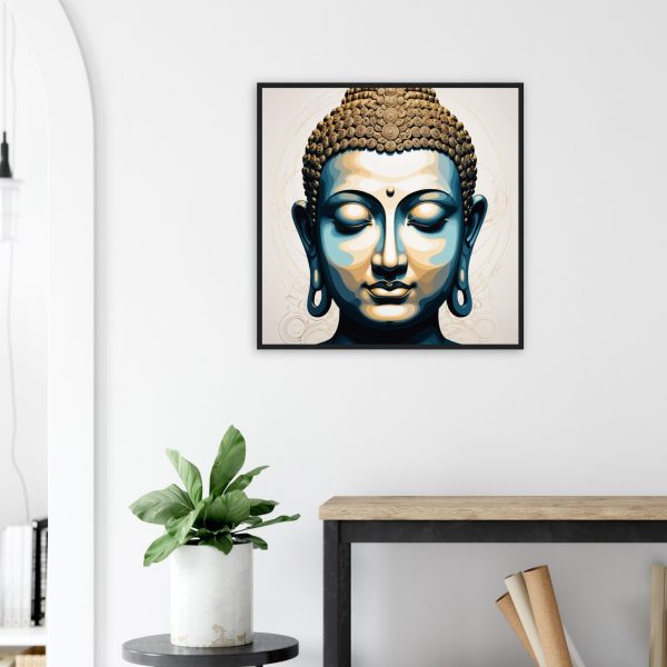 The Blue and Gold Buddha Wall Art 8