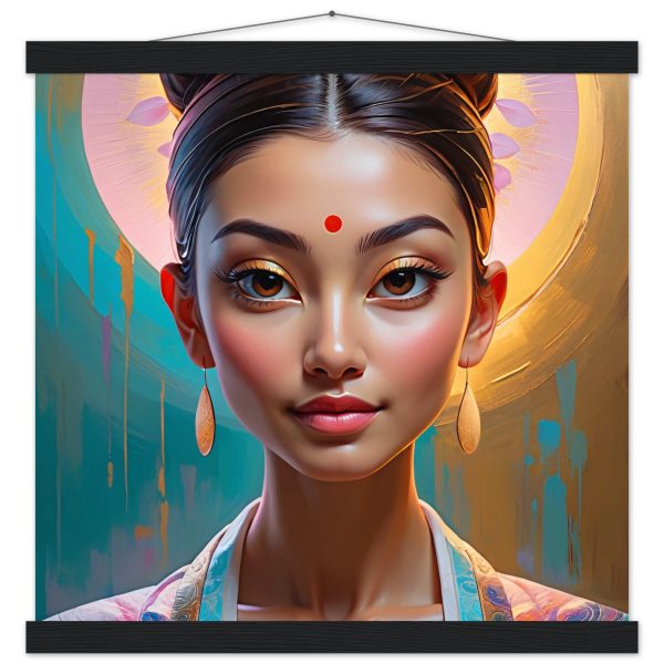 Enchanting Geisha in the Sun: Premium Poster with Hanger
