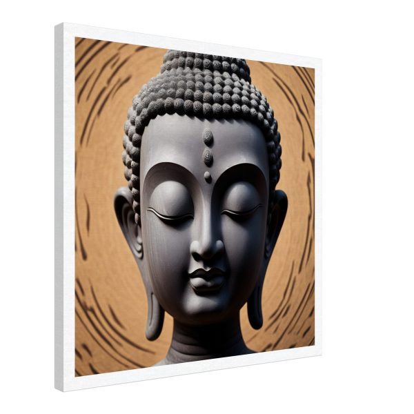 Mystic Tranquility: Buddha Head Elegance for Your Space 3