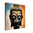 Mystic Luxe: Buddha Head Canvas of Tranquil Intrigue 40