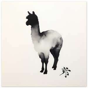 Elevate Your Space: The Tranquil Majesty of the Llama