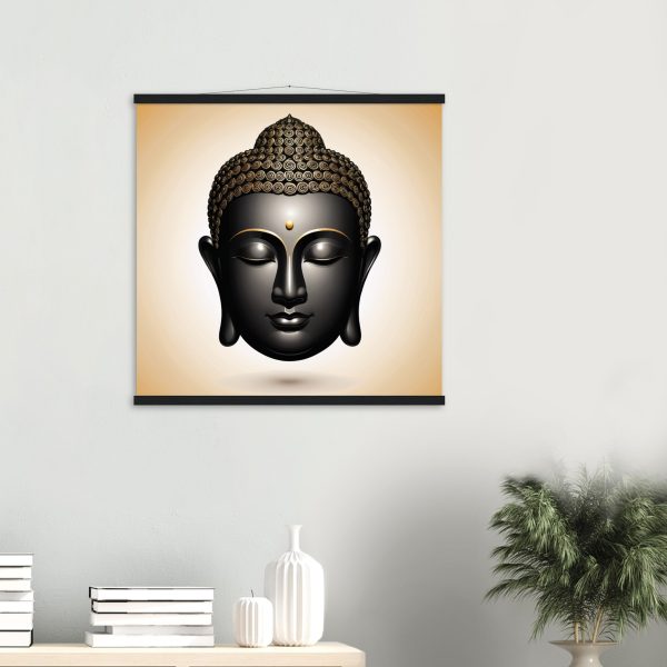 The Elegance of Black and Gold Buddha Canvas 6