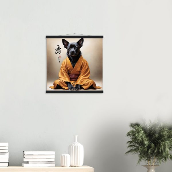 A Dog in Meditation: A Zen Wall Art 8