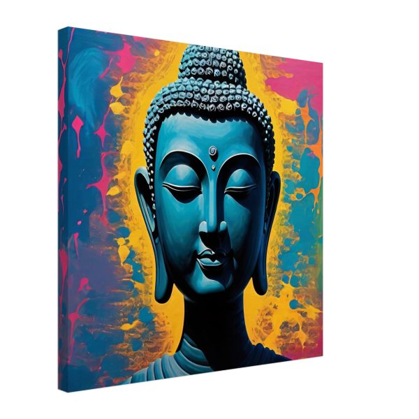 Harmony Unveiled: Buddha Head Canvas Elegance 10