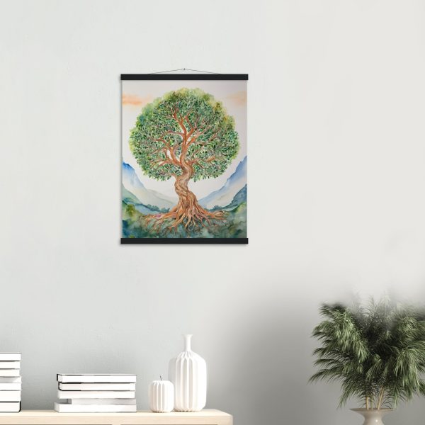 Tranquil Tree in Watercolour Wall Art 13
