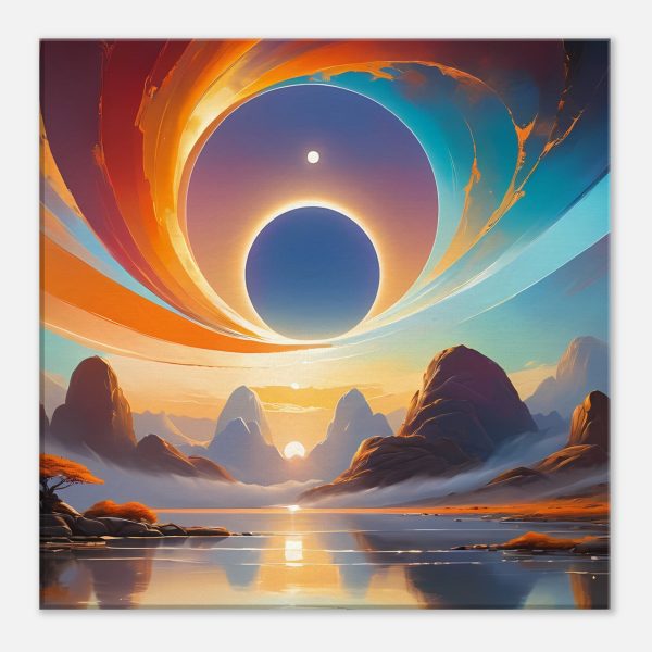 Canyon Serenity: Morning Glow Canvas Print