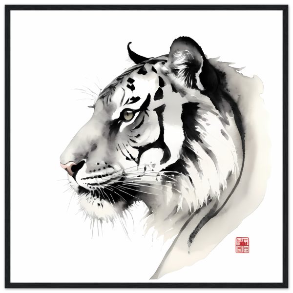 The Tranquil Majesty of the Zen Tiger Print 6
