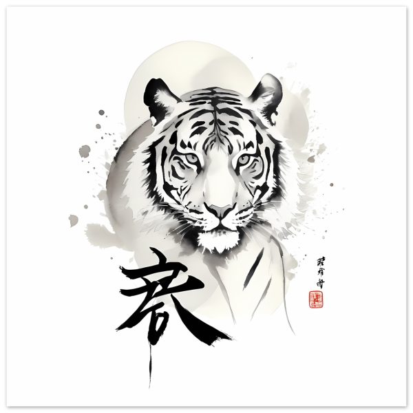 The Enigmatic Allure of the Zen Tiger Framed Poster 14