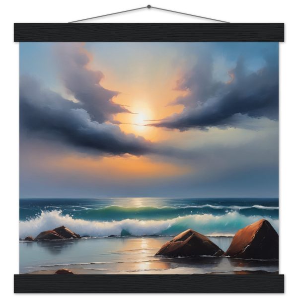 Nature’s Symphony: A Sunset Beach Canvas 11