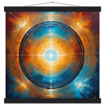 Serenity’s Embrace: Zen Abstract Poster with Hanger 7