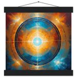 Serenity’s Embrace: Zen Abstract Poster with Hanger 8