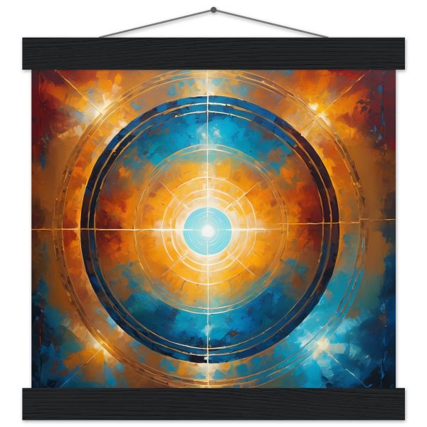 Serenity’s Embrace: Zen Abstract Poster with Hanger 4
