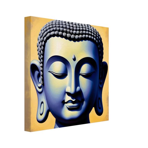 Serenity Canvas: Buddha Head Tranquility for Your Space 10