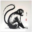 The Tranquil Charm of the Zen Monkey Print 17