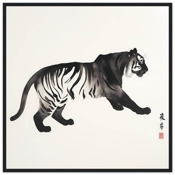Unleashing Elegance: The Zen Tiger Canvas Print 12