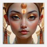 Ethereal Elegance: Golden Crown Canvas Art 7