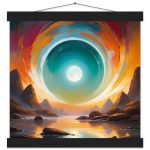 Ethereal Gateway to Zen: Surreal Poster with Hanger 6