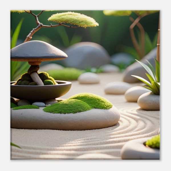 Zen Garden Harmony: Canvas Print for Tranquil Living 4