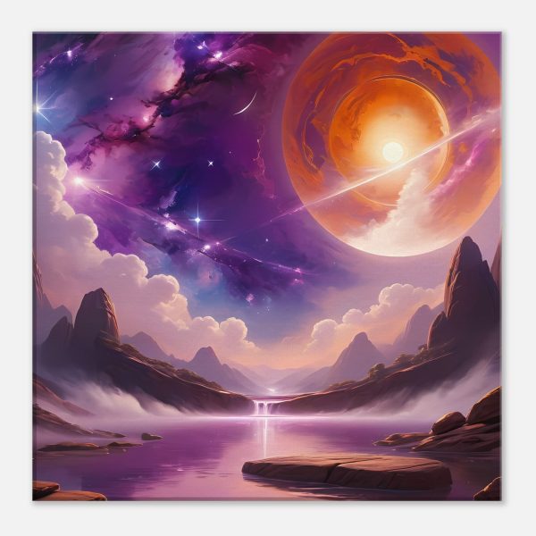 Celestial Canyon Oasis – Zen Canvas Print 2