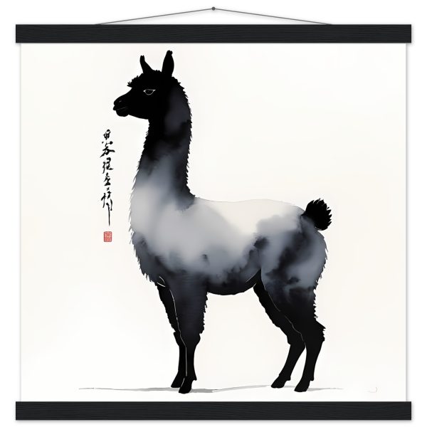 Embodied Elegance: The Llama in Chinese Ink Wash Splendor 14