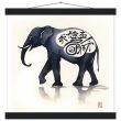 Eternal Serenity: The Enigmatic Black Zen Elephant Print 38