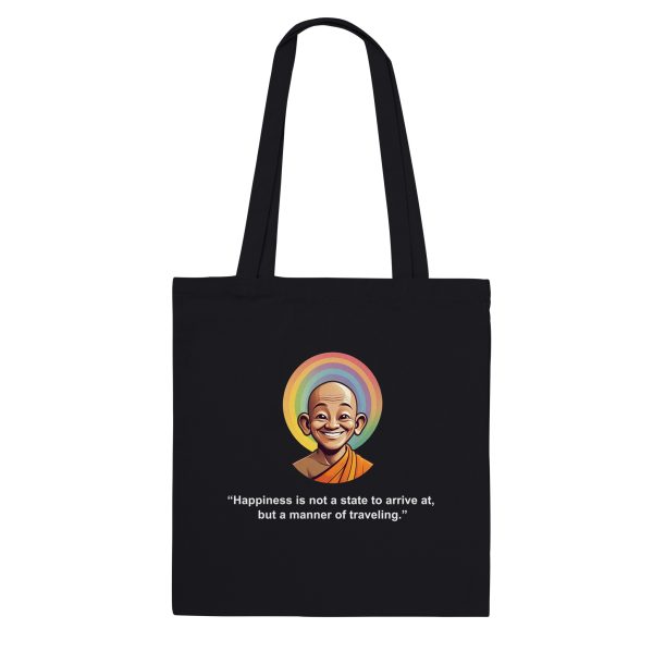 Traveling with Joy: Zen Quote Premium Tote Bag