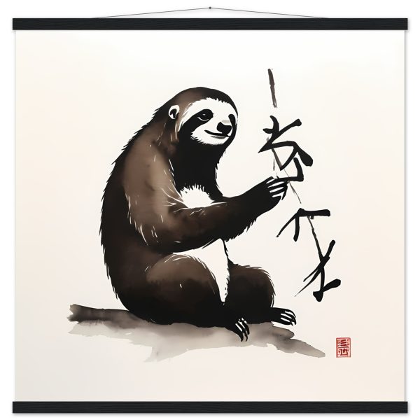 A Zen Sloth Print, A Minimalist Ode to Tranquility 20