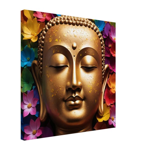 Zen Buddha Canvas: Radiant Tranquility for Your Home Oasis 15