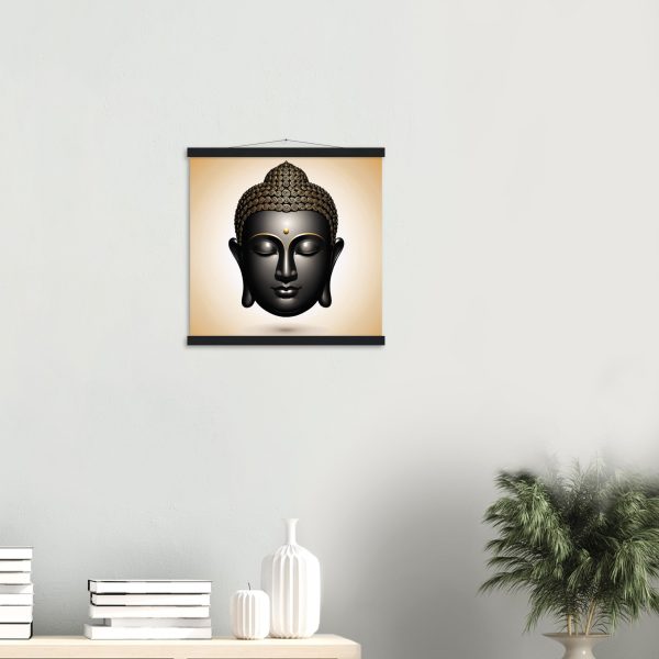 The Elegance of Black and Gold Buddha Canvas 8