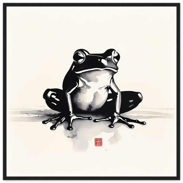 The Enchanting Zen Frog Print for Your Tranquil Haven 4