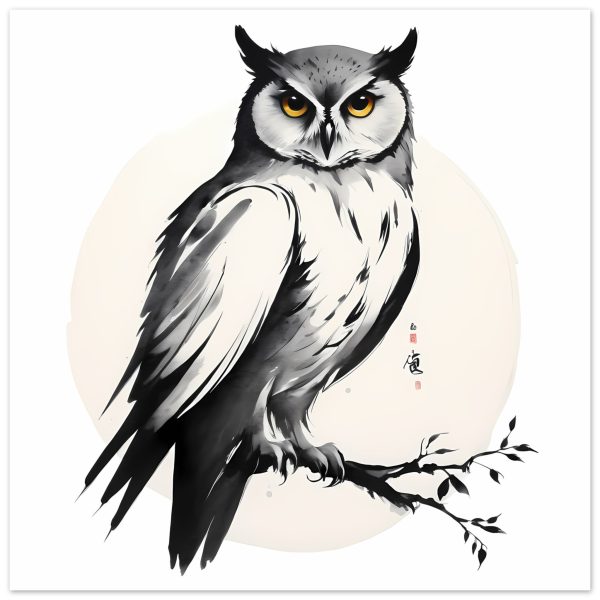 Exploring the Tranquil Realm of the Zen Owl Print 10