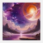 Celestial Canyon Oasis – Zen Canvas Print 8