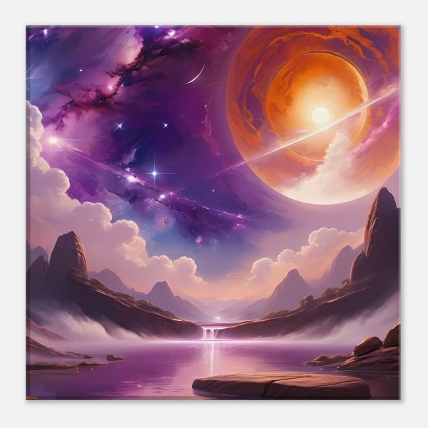Celestial Canyon Oasis – Zen Canvas Print 4