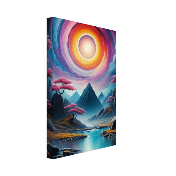 Portal to Tranquility: Zen Vortex Canvas Print 3