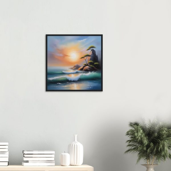A Zen Seascape in Oil Painting Print 9