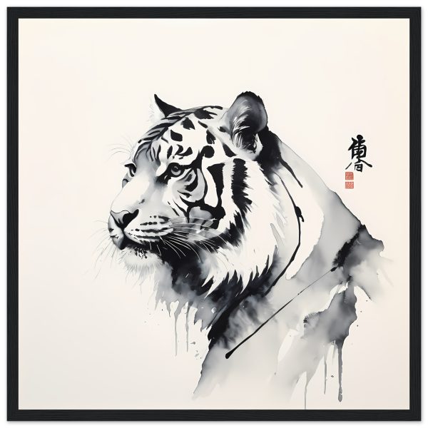 The Fusion of Tradition in the Zen Tiger Canvas 3