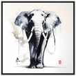 Harmony in Hues: The Majestic Zen Elephant Print 23