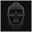 Monochrome Buddha Head Wall Art 33