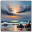 Nature’s Symphony: A Sunset Beach Canvas 32