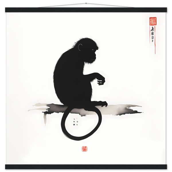An Enigmatic Zen Monkey Print 15