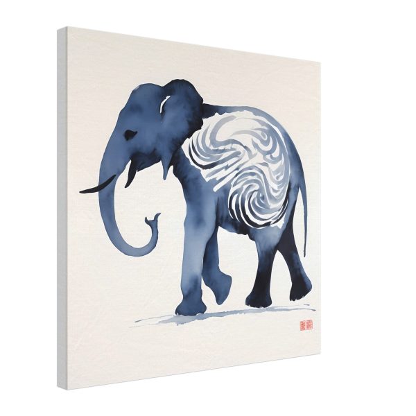 The Enigmatic Blue Zen Elephant Print 6