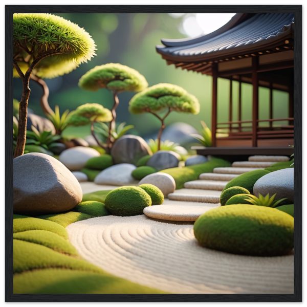 Tranquil Zen Oasis: Framed Art for Serenity